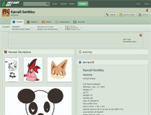 Tablet Screenshot of kawaii-sonikku.deviantart.com
