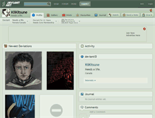 Tablet Screenshot of kiikitsune.deviantart.com