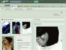 Tablet Screenshot of freacky.deviantart.com