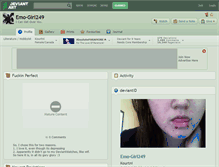 Tablet Screenshot of emo-girl249.deviantart.com