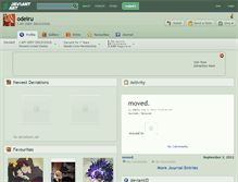 Tablet Screenshot of odeiru.deviantart.com