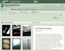 Tablet Screenshot of ninjamuffinofdoom27.deviantart.com