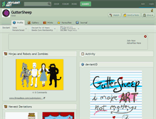 Tablet Screenshot of guttersheep.deviantart.com