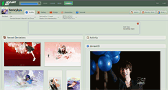 Desktop Screenshot of honeykyu.deviantart.com