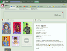 Tablet Screenshot of nk11.deviantart.com