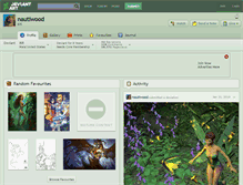 Tablet Screenshot of nautiwood.deviantart.com