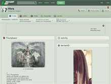 Tablet Screenshot of niora.deviantart.com