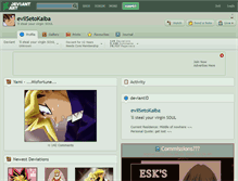 Tablet Screenshot of evilsetokaiba.deviantart.com