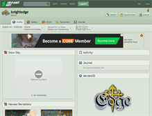 Tablet Screenshot of knightedge.deviantart.com
