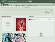 Tablet Screenshot of godstaff.deviantart.com
