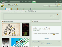 Tablet Screenshot of dannyphantomaddict.deviantart.com
