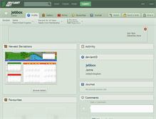 Tablet Screenshot of jebbox.deviantart.com