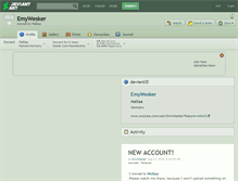 Tablet Screenshot of emywesker.deviantart.com