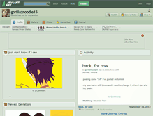 Tablet Screenshot of gorillaznoodle15.deviantart.com