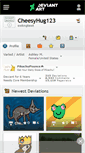 Mobile Screenshot of cheesyhug123.deviantart.com