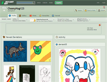 Tablet Screenshot of cheesyhug123.deviantart.com