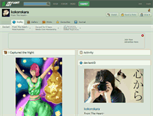 Tablet Screenshot of kokorokara.deviantart.com