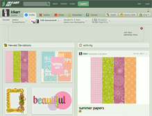 Tablet Screenshot of kikarr.deviantart.com