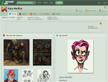 Tablet Screenshot of kazy-necrus.deviantart.com