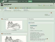 Tablet Screenshot of brightlightgirl.deviantart.com