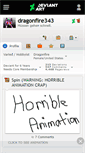 Mobile Screenshot of dragonfire343.deviantart.com