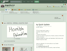 Tablet Screenshot of dragonfire343.deviantart.com