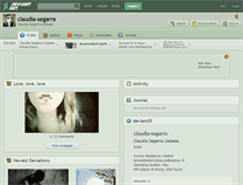 Tablet Screenshot of claudia-segarra.deviantart.com