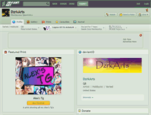 Tablet Screenshot of dzrkarts.deviantart.com