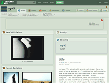 Tablet Screenshot of mg-45.deviantart.com