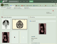 Tablet Screenshot of carosio.deviantart.com