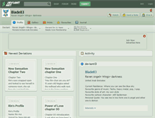 Tablet Screenshot of blade83.deviantart.com