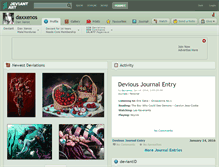 Tablet Screenshot of daxxenos.deviantart.com