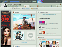 Tablet Screenshot of always-anime-artists.deviantart.com