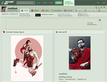 Tablet Screenshot of mothbot.deviantart.com