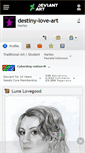 Mobile Screenshot of destiny-love-art.deviantart.com