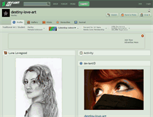 Tablet Screenshot of destiny-love-art.deviantart.com