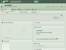 Tablet Screenshot of gwompplz.deviantart.com