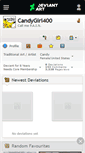 Mobile Screenshot of candygirl400.deviantart.com