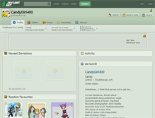 Tablet Screenshot of candygirl400.deviantart.com