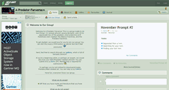 Desktop Screenshot of a-predator-fanverse.deviantart.com