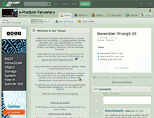 Tablet Screenshot of a-predator-fanverse.deviantart.com