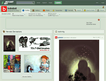 Tablet Screenshot of kobobot.deviantart.com