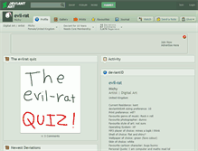Tablet Screenshot of evil-rat.deviantart.com