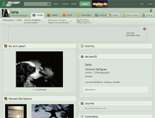 Tablet Screenshot of loria.deviantart.com