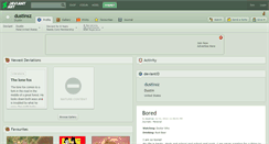 Desktop Screenshot of dustinsz.deviantart.com