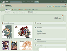 Tablet Screenshot of osakabe.deviantart.com