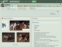 Tablet Screenshot of footfoot.deviantart.com