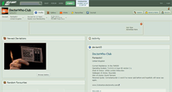 Desktop Screenshot of doctorwho-club.deviantart.com