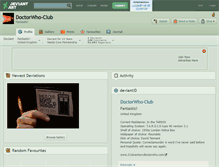 Tablet Screenshot of doctorwho-club.deviantart.com
