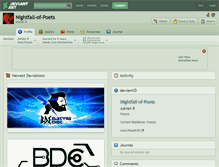 Tablet Screenshot of nightfall-of-poets.deviantart.com